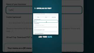 Free menu maker for café owners (no sign-up) #shorts