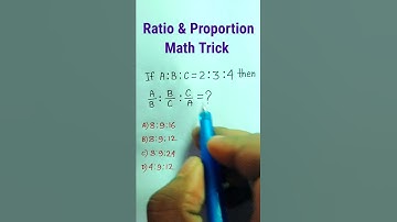 Ratio And Proportion Tricks | Ratio Proportion math tricks | Arithmetic Reasoning Tricks| #shorts