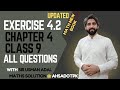 Exercise 4.2 Full Solution || Chapter 4 Class 9 Maths || New Book PCTB 2025
