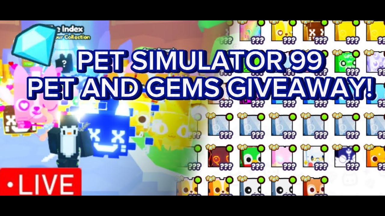 🔴UPDATE 3 PET AND GEM GIVEAWAY! - YouTube