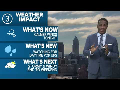 Cleveland weather: Mainly sunny with a stray shower possible on Friday