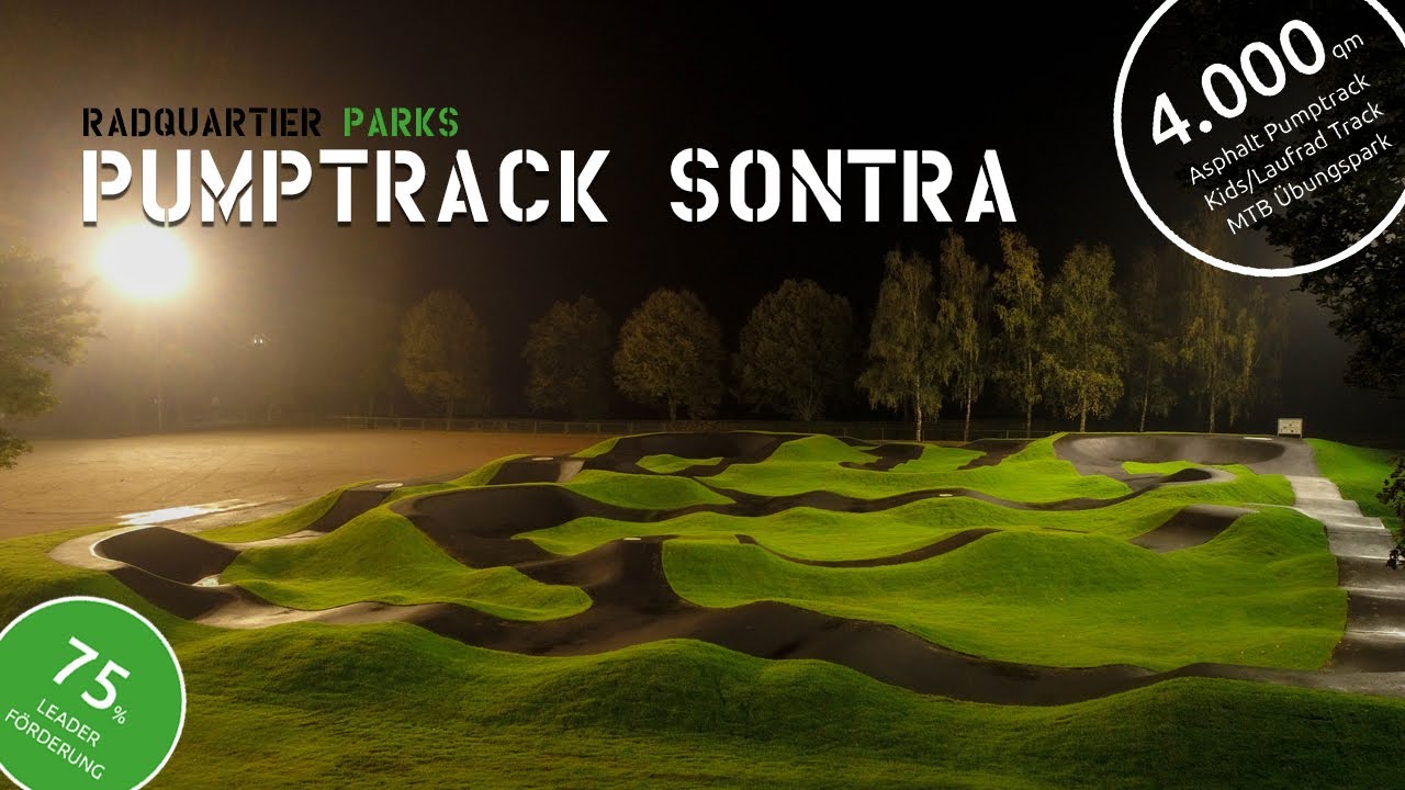 😯 Größter ‼️ Pumptrack in Hessen – PUMPTRACK SONTRA  | RadQuartier Parks