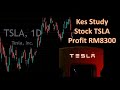 Kes Study || Raya RM8,300 trade stock TSLA Ogos 2022