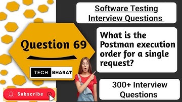 What is the Postman execution order for a single request? | Software testing interview question 2025