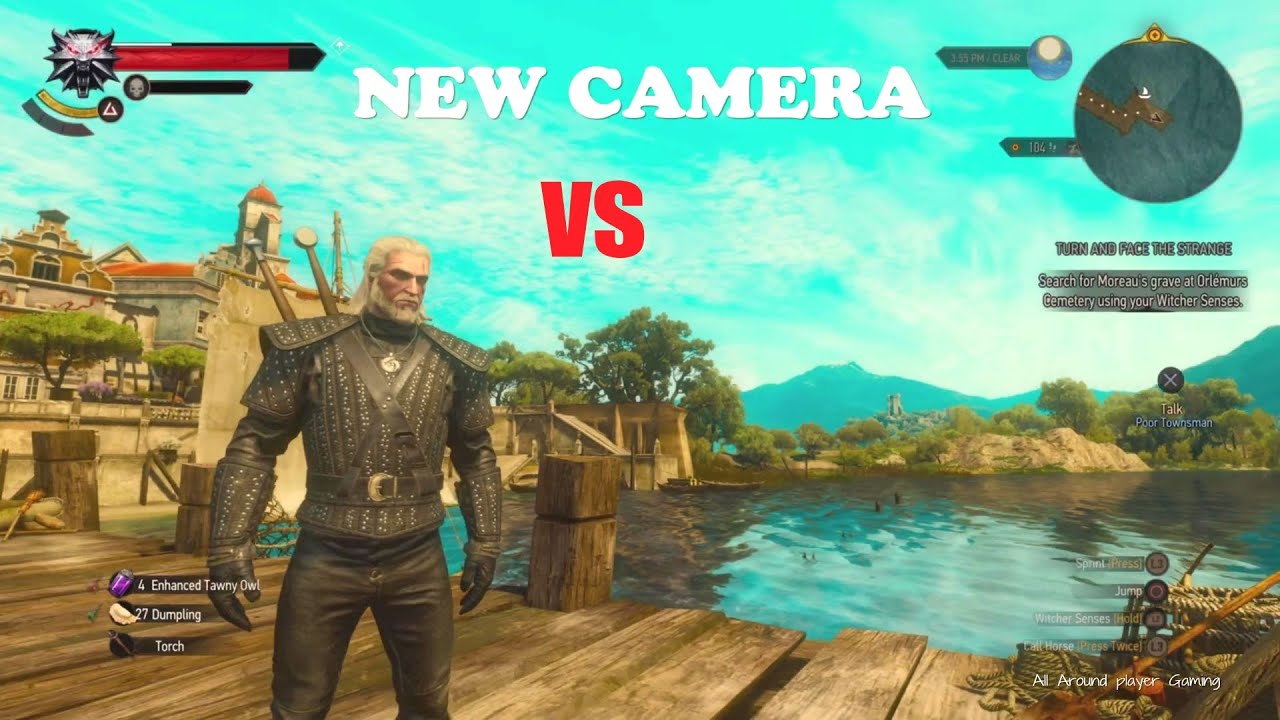 The Witcher 3 New Camera Vs Old Camera ! Next Gen Upgrade Ps5 60 Fps  Comparison - Youtube