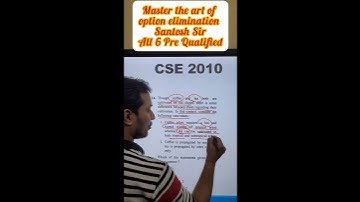 UPSC PYQ using option elimination #shorts #iasprelims2023 #iaswithsantosh