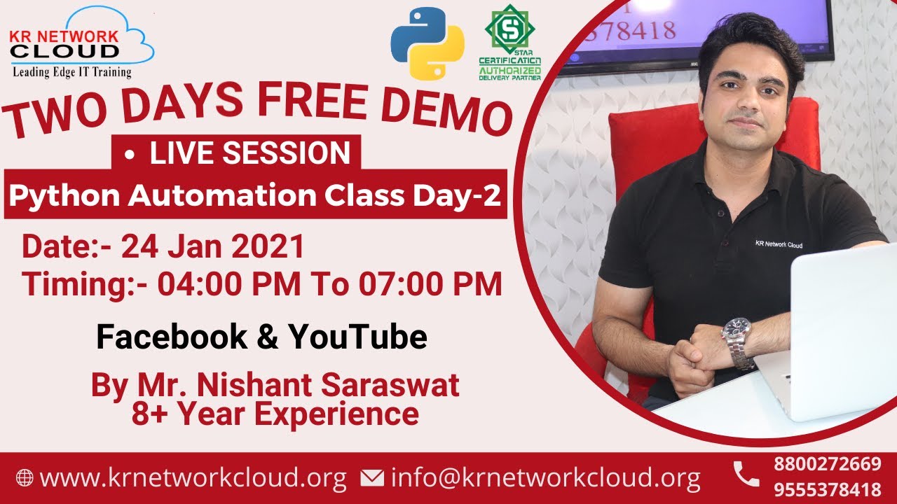 Python Automation Class Day- 2| Python Tutorial For beginners | KR ...
