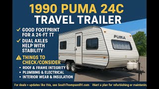🏕️ 1990 Puma 24C Travel Trailer