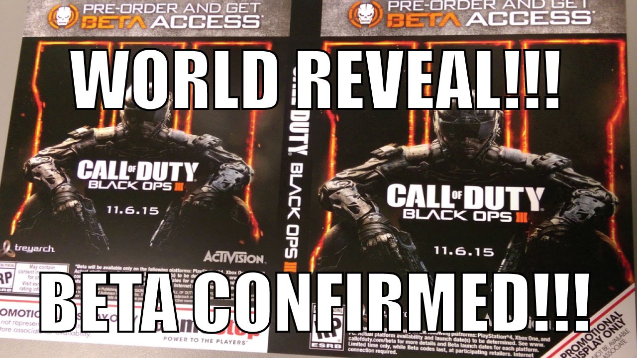 Black Ops 3 World Reveal!!!  BETA CONFIRMED!!!
