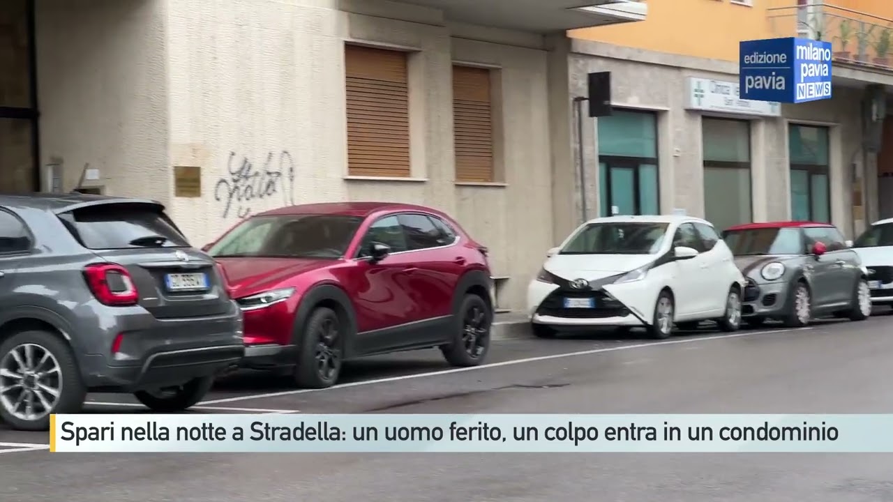 Spari nella notte a Stradella: uomo ferito, colpo entra in un palazzo e rimbalza all'interno