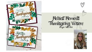 Switch Up!  Merriest Moments For THANKSGIVING Hybrid Folder/Dies