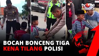 Ngakak! Naik Motor Bertiga, Bocah-Bocah Ini Kena Tilang Polisi, Ada yang Nangis! | tvOne