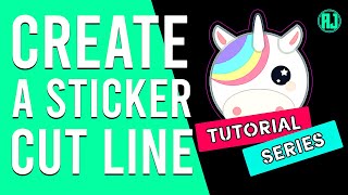 Create a Die cut sticker cut line in adobe illustrator
