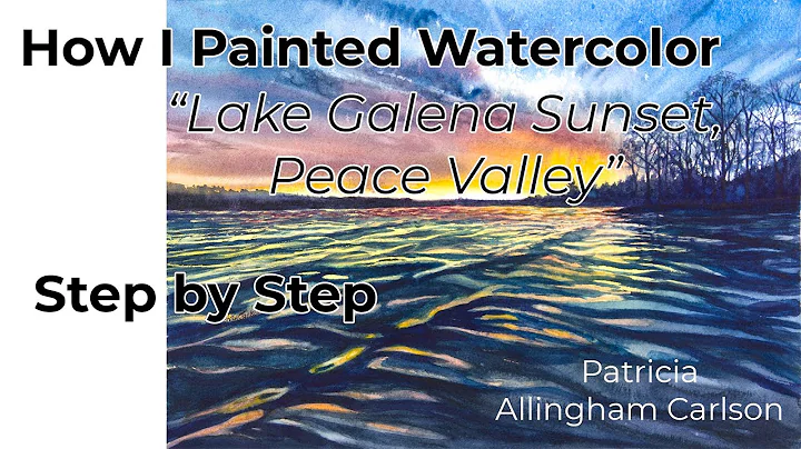 How I Painted Watercolor Lake Galina Peace Valley ...