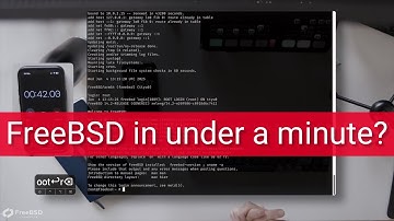 FreeBSD on an Apple MacBook in under 5 minutes
