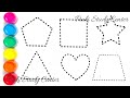 Shapes drawing for kids, Learn 2d shapes, colors for toddlers | Preschool Learning,Educational video