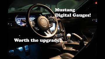 2019-2020 Mustang GT (Bullitt) digital gauges tour and night futures