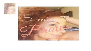 My brow routine A quick Eyebrow Makeup Tutorial  in 5 mins or less. screenshot 2