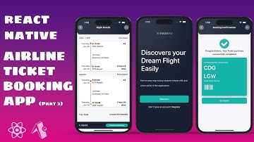Part 2 - Build an Airline Ticket Mobile Booking App | React Native and Expo Projects | Beginner 2024