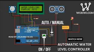 Automatic Water Level Controller Using Arduino || Wokwi