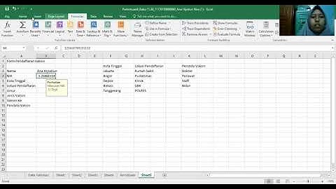 Membuat Form Pendaftaran Vaksin Melalui Excel