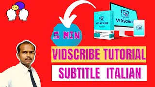 Vidscribe Tutorial |HOW TO MAKE ITAILIAN SUBTITLE|  review er