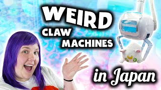 Weird claw machines at Round 1 in Japan!