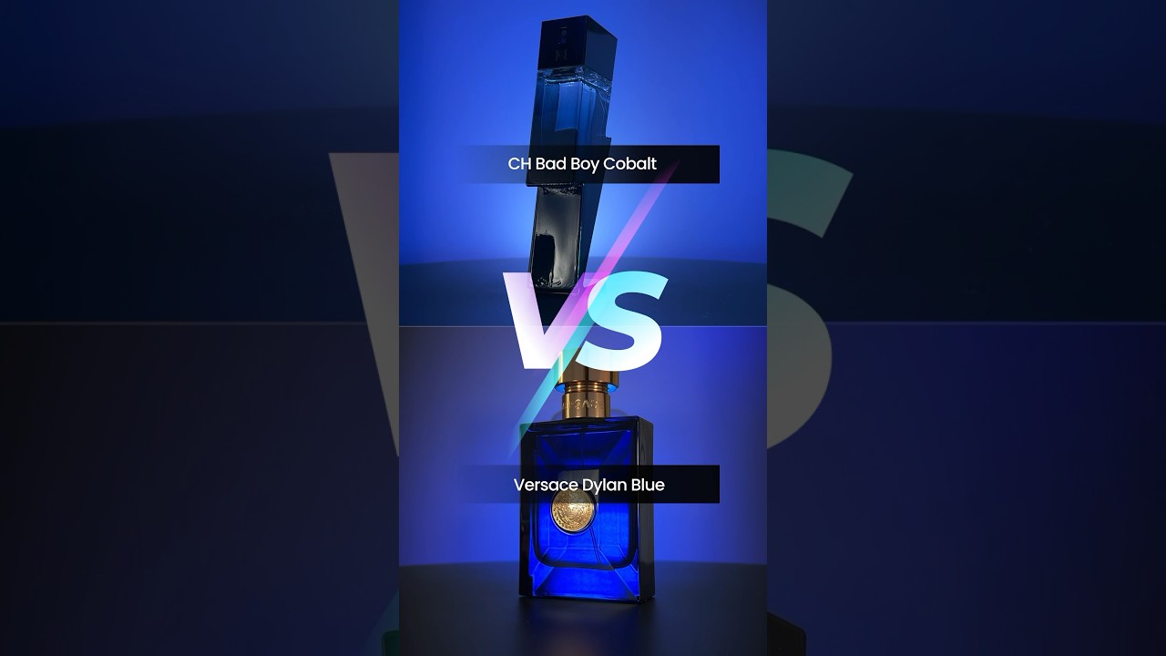 Carolina Herrera Bad Boy Cobalt and Versace Dylan Blue. Let's compare them #fragrance #cologne