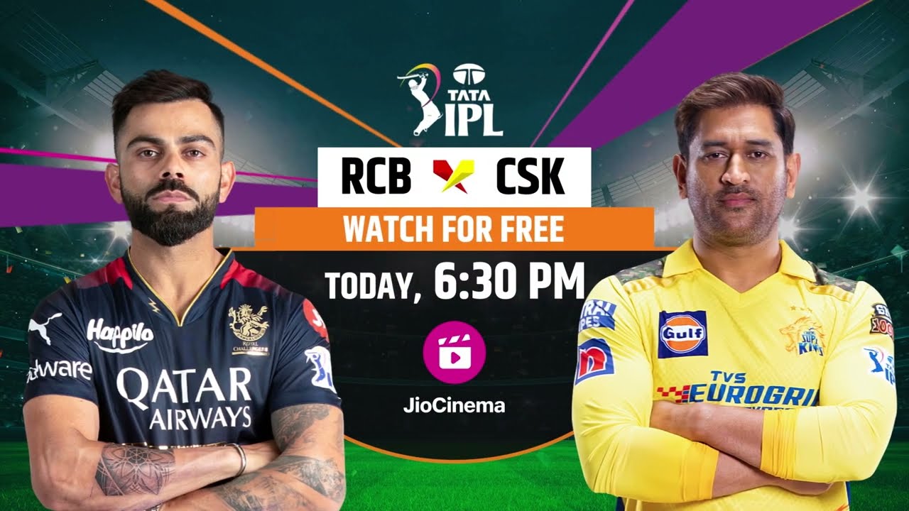 RCBvCSK TATA IPL 2023 on JioCinema English 30 secs