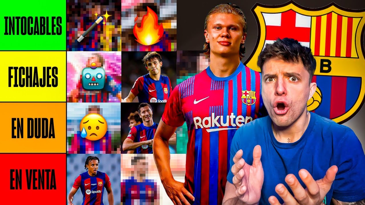 TIERLIST DE LA PLANTILLA DEL FC BARCELONA 2024