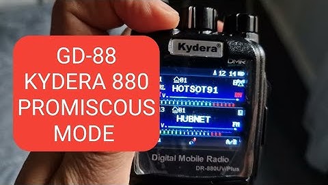 KYDERA 880UV - Added GD- 88 Firmware , Now has Promiscous Mode