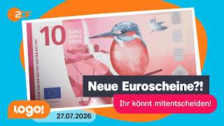 Neue Motive auf Euroscheinen: Das steckt dahinter | logo!-Nachrichten vom 27.07.26