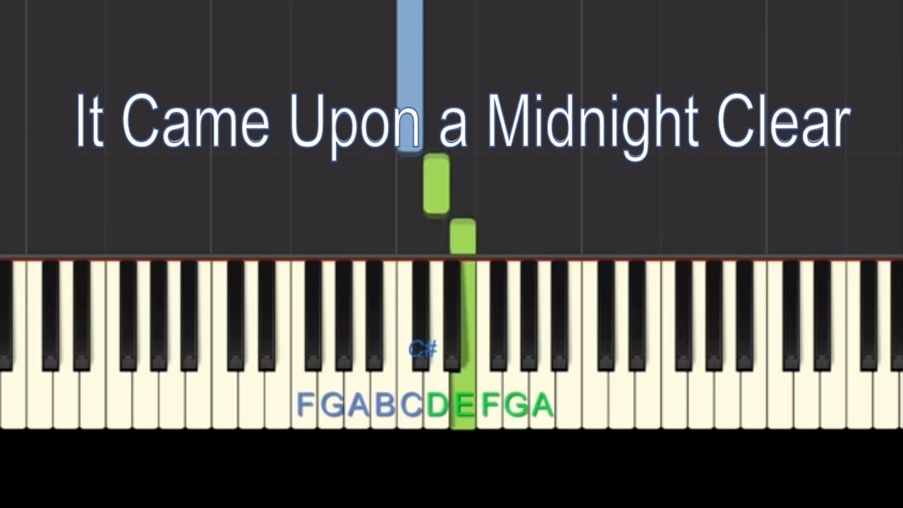 Easy Piano Tutorial It Came Upon A Midnight Clear With Free Sheet Music Youtube