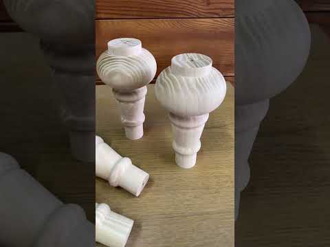 Меблеві ніжки і опори для банкетки з дерева H.150 D.80 / Ніжка-8, відео 1