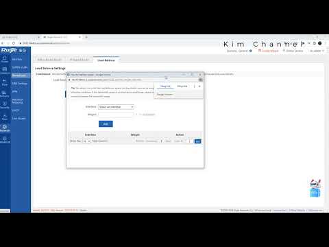 Hướng dẫn cấu hình cân bằng tải thiết bị mạng Ruijie EG2100, EG32xx