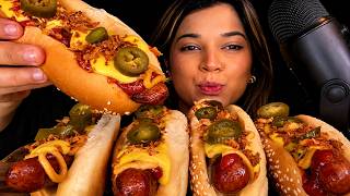 ASMR | SPICY BEEF HOT DOG | NO TALKING
