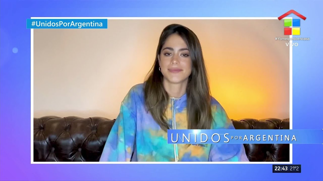 #UnidosPorArgentina | Tini cantó 