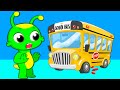 НОВЫЙ СОН! Groovy Марсианин поет песню "Колеса на автобусе" | Детский сад Стихи для детей