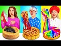 Me vs Grandma vs Chef Cooking Challenge | Food Situations &amp; Parenting Hacks by RATATA COOL