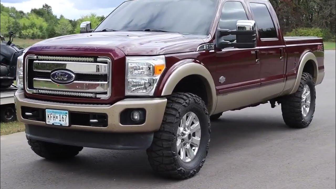 2012 6.7 Powerstroke 5 inch exhaust - YouTube
