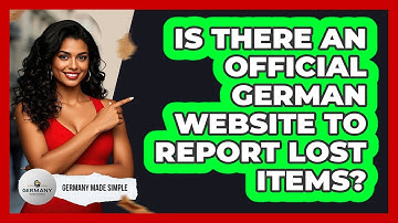 Is There An Official German Website To Report Lost Items?