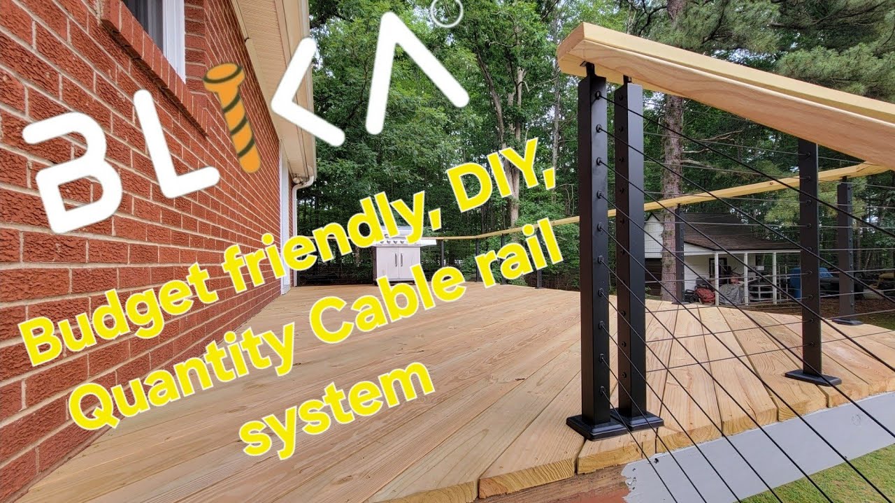Diy Budget Friendly Cable Railing - YouTube