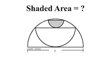 Tricky Geometry Math Problem | Calculate the shaded Area | High School Math