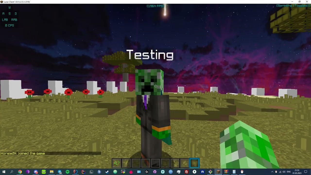 How to perform a CPS test in Minecraft