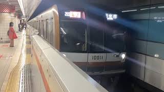 東京メトロ10000系通勤特急和光市行横浜駅発車シーン