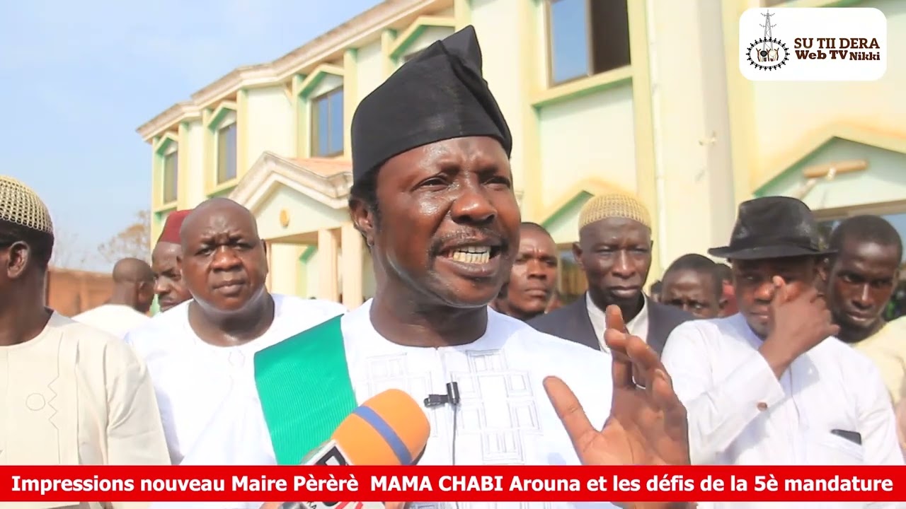 Installation du nouveau Maire de Pèrèrè