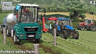 New Farm, Buying Cows, Baling & Wrapping Grass Bales │Purbeck Valley│FS 22│Timelapse#1