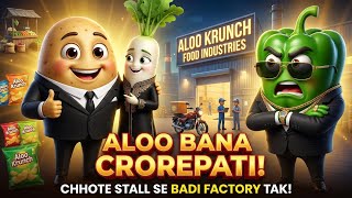 🥔 Gareeb Aloo Bana Chips Factory Ka Malik😱🏭 | Chhote Thelay Se Crorepati Tak | Aloo Ki Kahani 