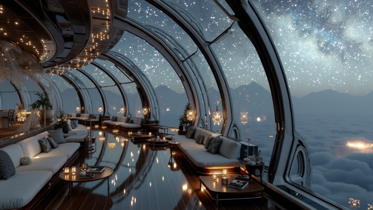 Звездный научно-фантастический лаунж | Космические фоновые звуки для глубокого релакса