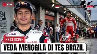 Kejutkan Paddock  Veda Ega Pratama Menggila Di Tes Brasil Lap Timenya Bikin Honda Tercengang 